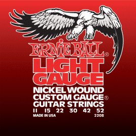Ernie Ball 2208 струны для электрогитары Nickel Wound Light купить в Москве: цены, доставка, фото