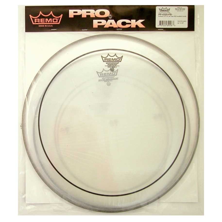 REMO PP-0320-PS PINSTRIPE PRO PACK набор пластиков (PINSTRIPE CLEAR 12',13',16', AMBASSADOR COATED 14') REMO PP-0320-PS PINSTRIPE PRO PACK набор пластиков (PINSTRIPE CLEAR 12',13',16', AMBASSADOR COATED 14')