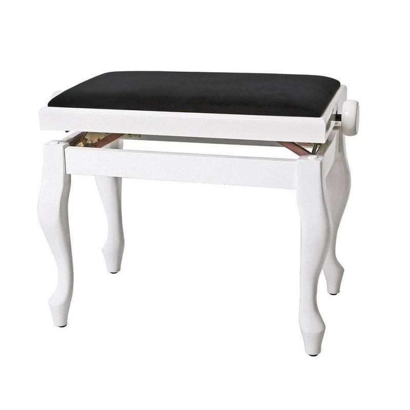GEWA Deluxe Black White Matt банкетка для пианино белая матовая GEWA Deluxe Black White Matt банкетка для пианино белая матовая