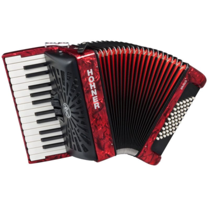 HOHNER The New Bravo II 48 (A16531) red - аккордеон HOHNER The New Bravo II 48 (A16531) red - аккордеон