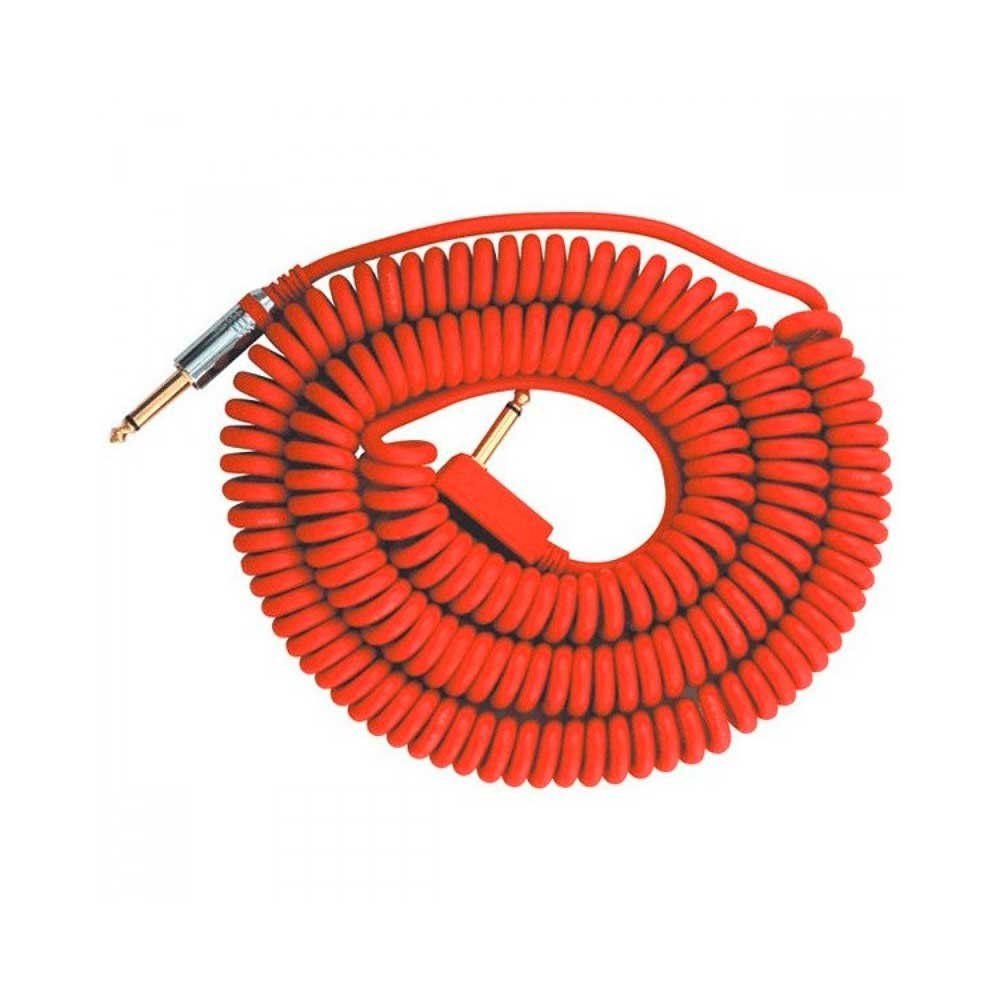 VOX Vintage Coiled Cable VCC-90RD гитарный кабель, красный VOX Vintage Coiled Cable VCC-90RD гитарный кабель, красный
